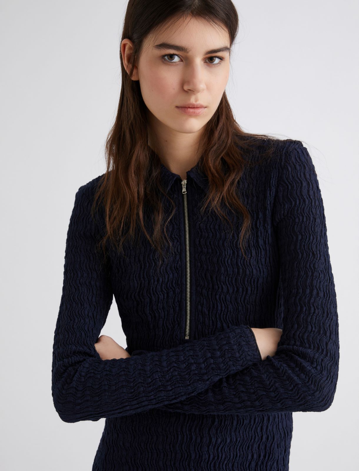 Long polo dress - NAVY - Marella - 5