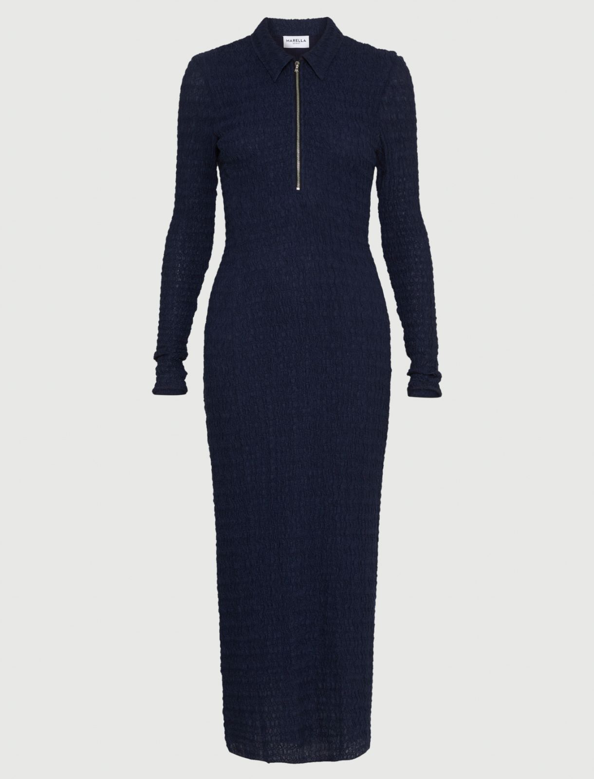 Long polo dress - NAVY - Marella