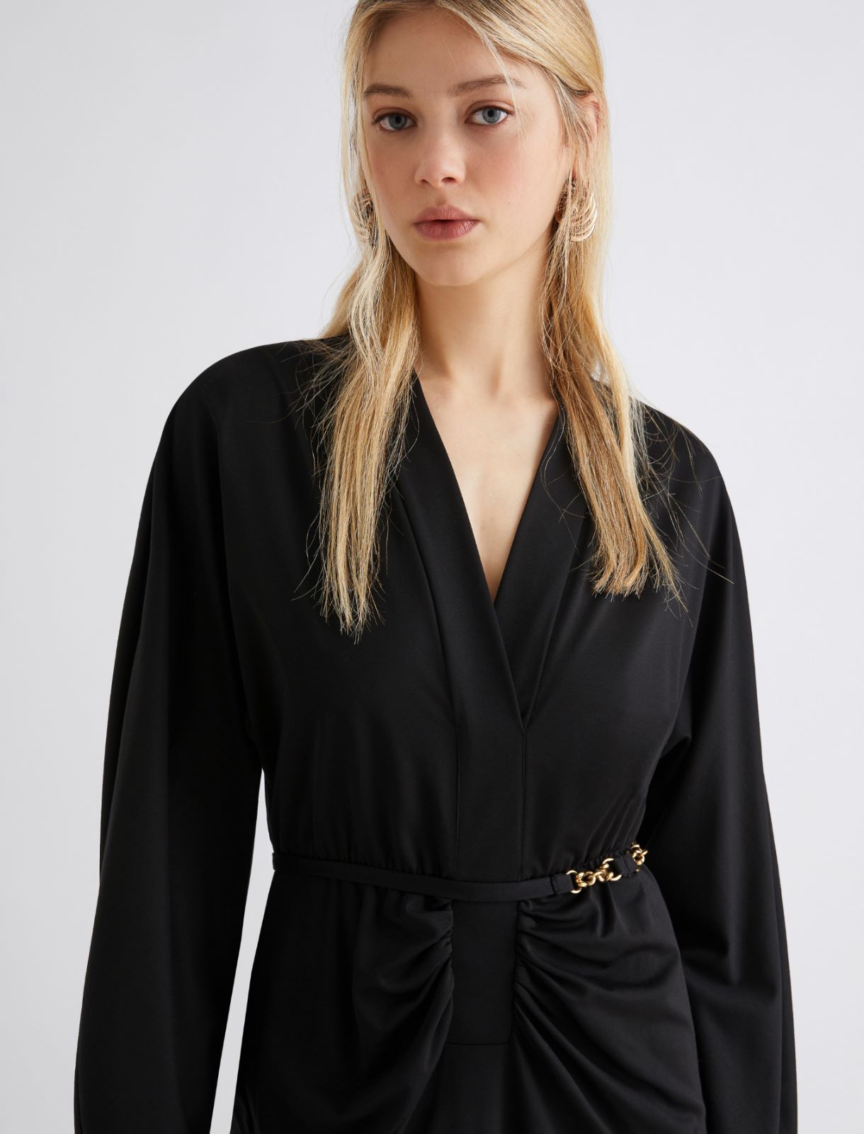 Inlay dress - BLACK - Marella - 5