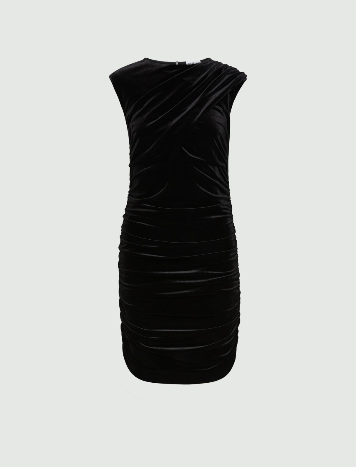 Velvet mini dress - BLACK - Marella