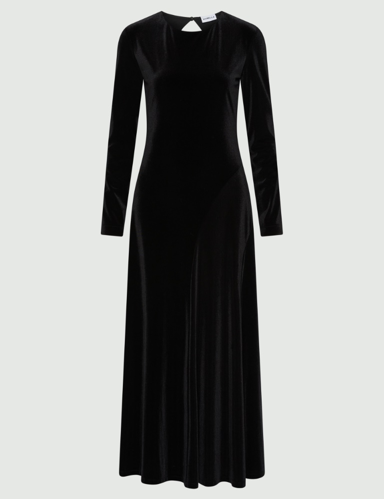 Long velvet backless dress - Marella