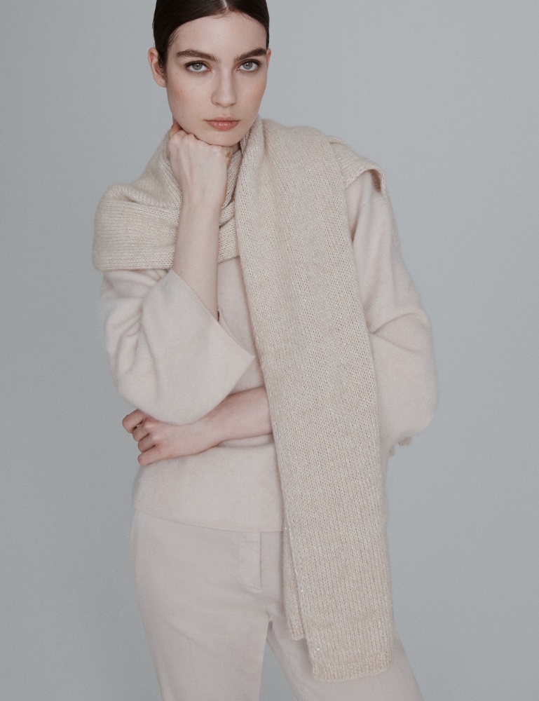 Sequinned cashmere-blend scarf - Marella