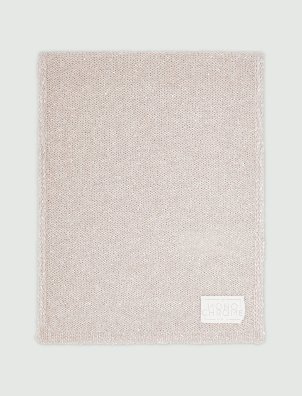 Sequinned cashmere-blend scarf - WOOL WHITE - Marella