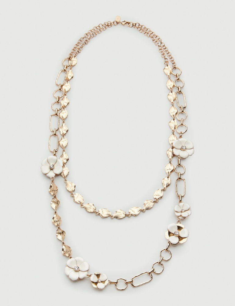 Enamel-flower necklace - Marella