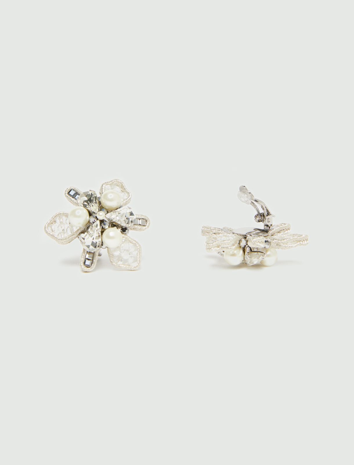 Beaded earrings - SILVER - Marella - 2