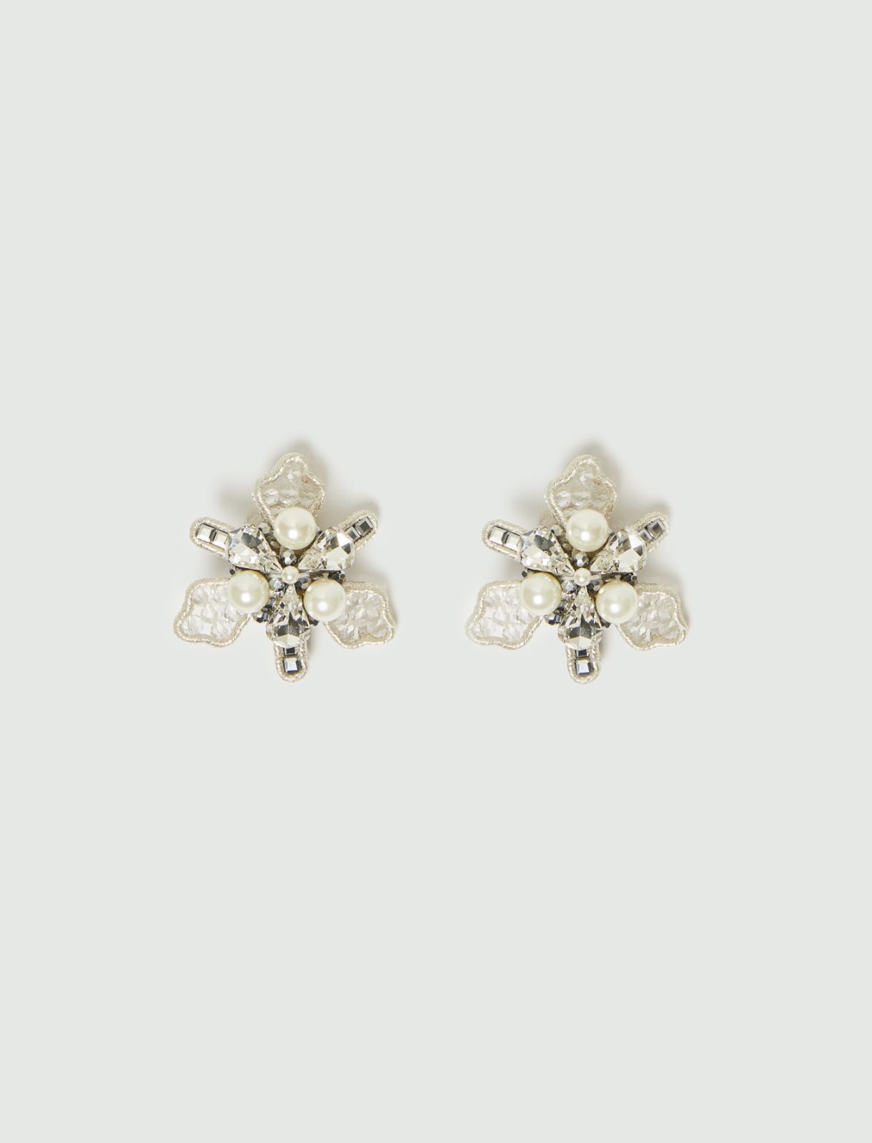 Beaded earrings - SILVER - Marella