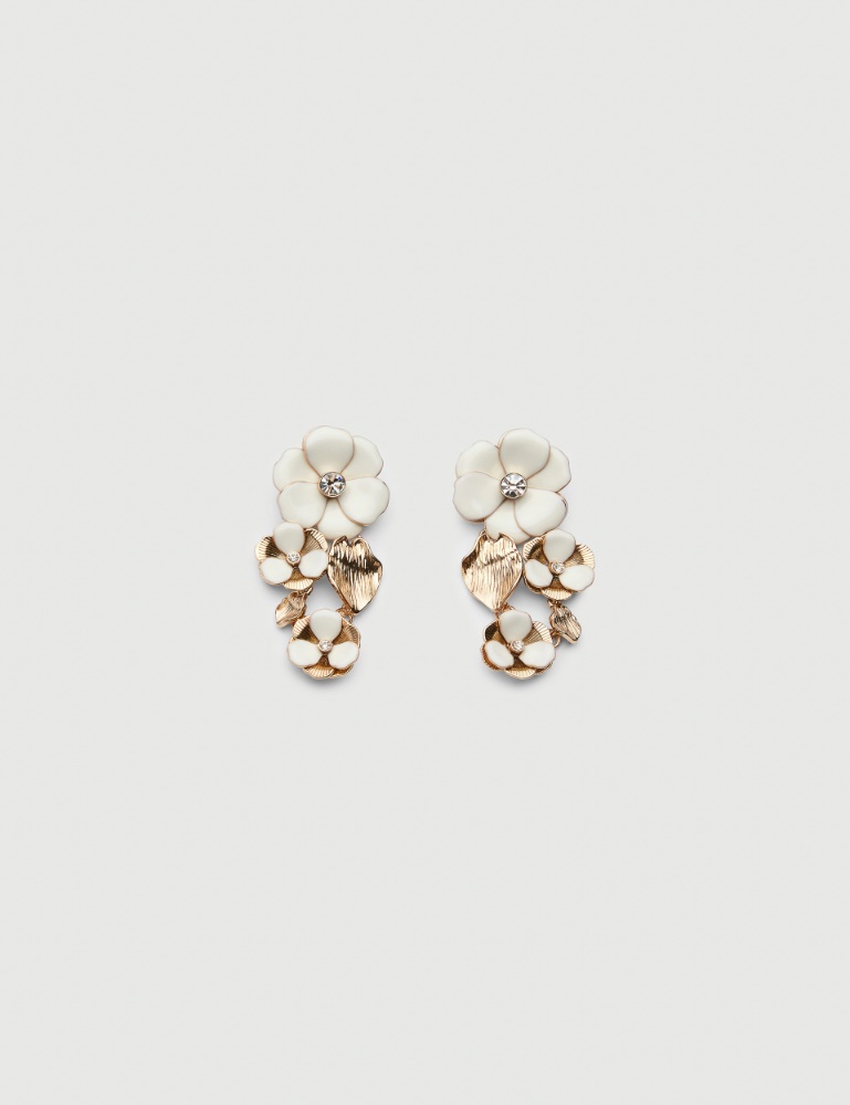 Enamel-flower earrings - Marella