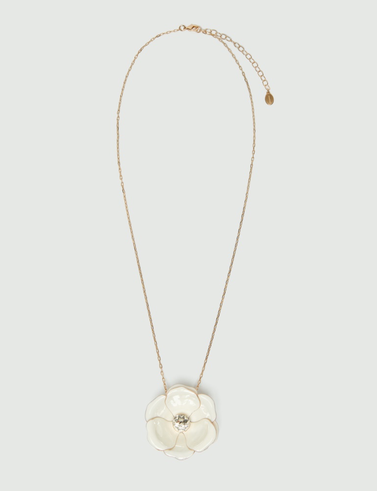 Long enamel-flower necklace - Marella