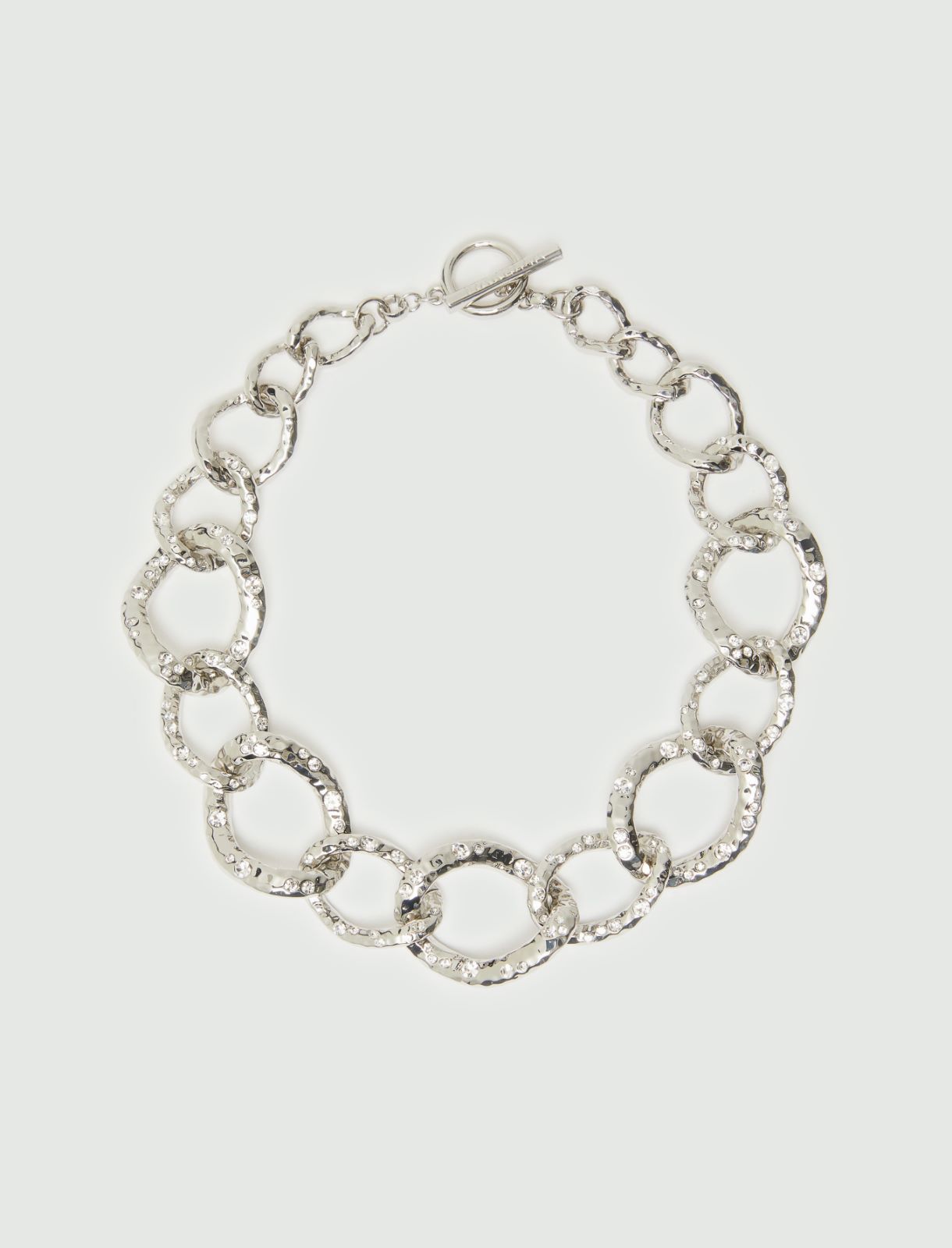 Micro-rhinestone choker necklace - Crystal - Marella
