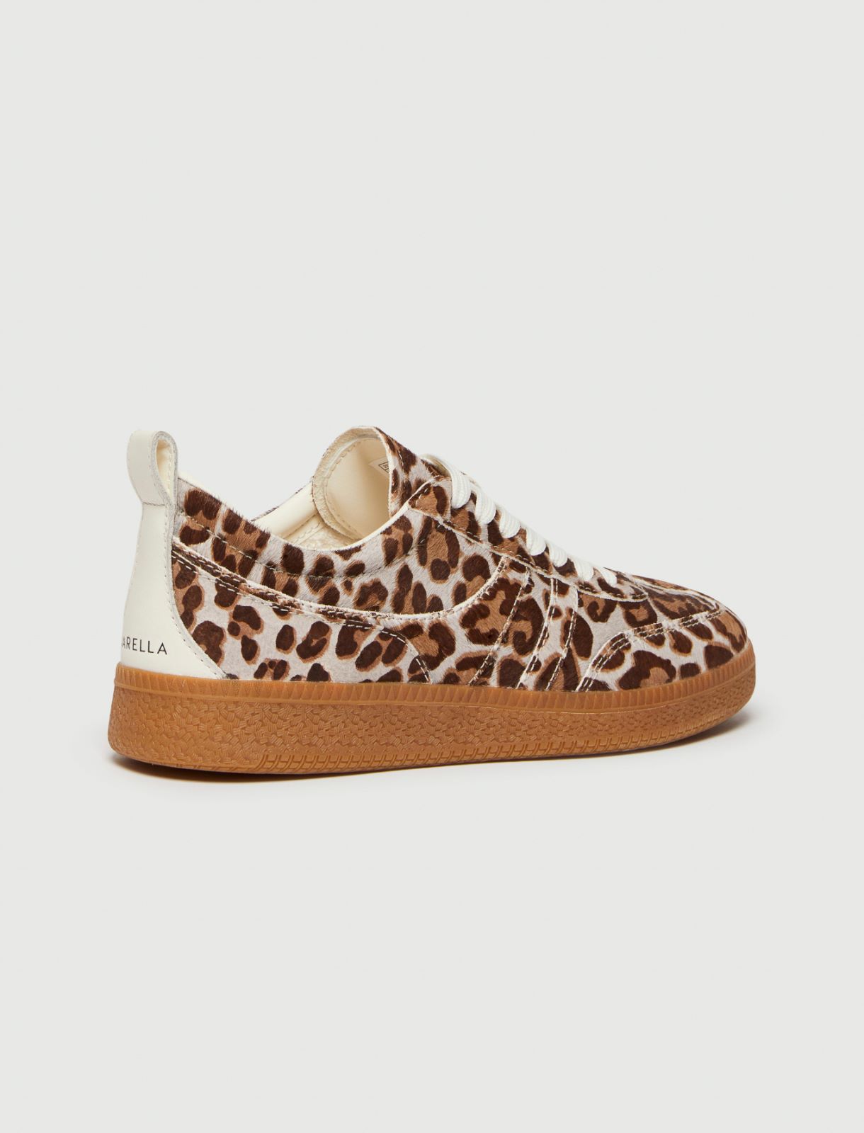 Sneakers en poulain imprimé animalier - MARRON BEIGE - Marella - 3