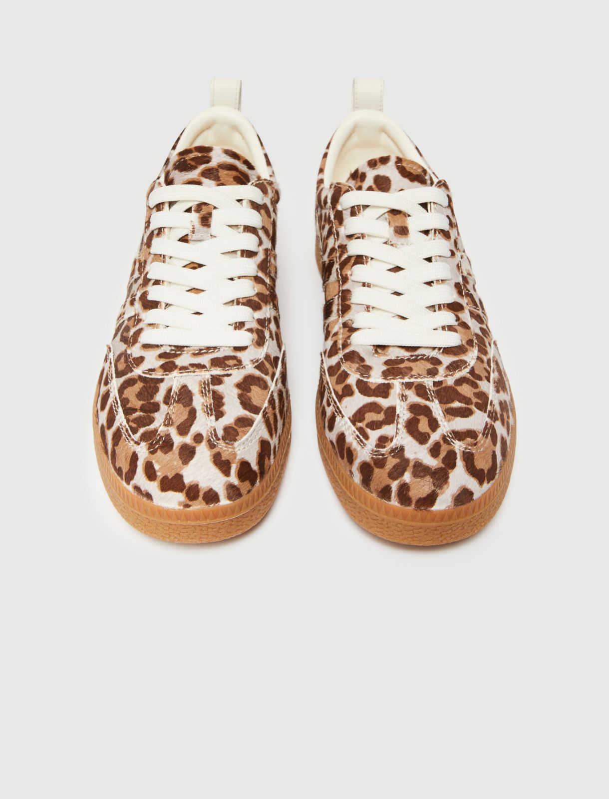 Sneakers en poulain imprimé animalier - MARRON BEIGE - Marella - 4