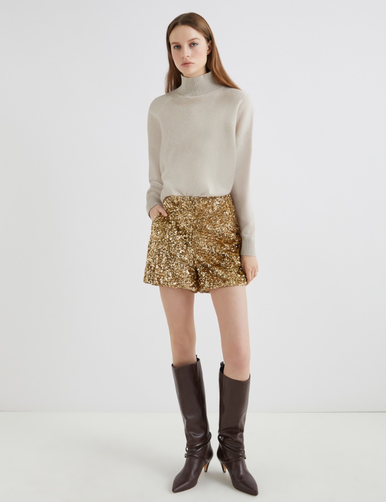 Sequinned velvet shorts - Marella