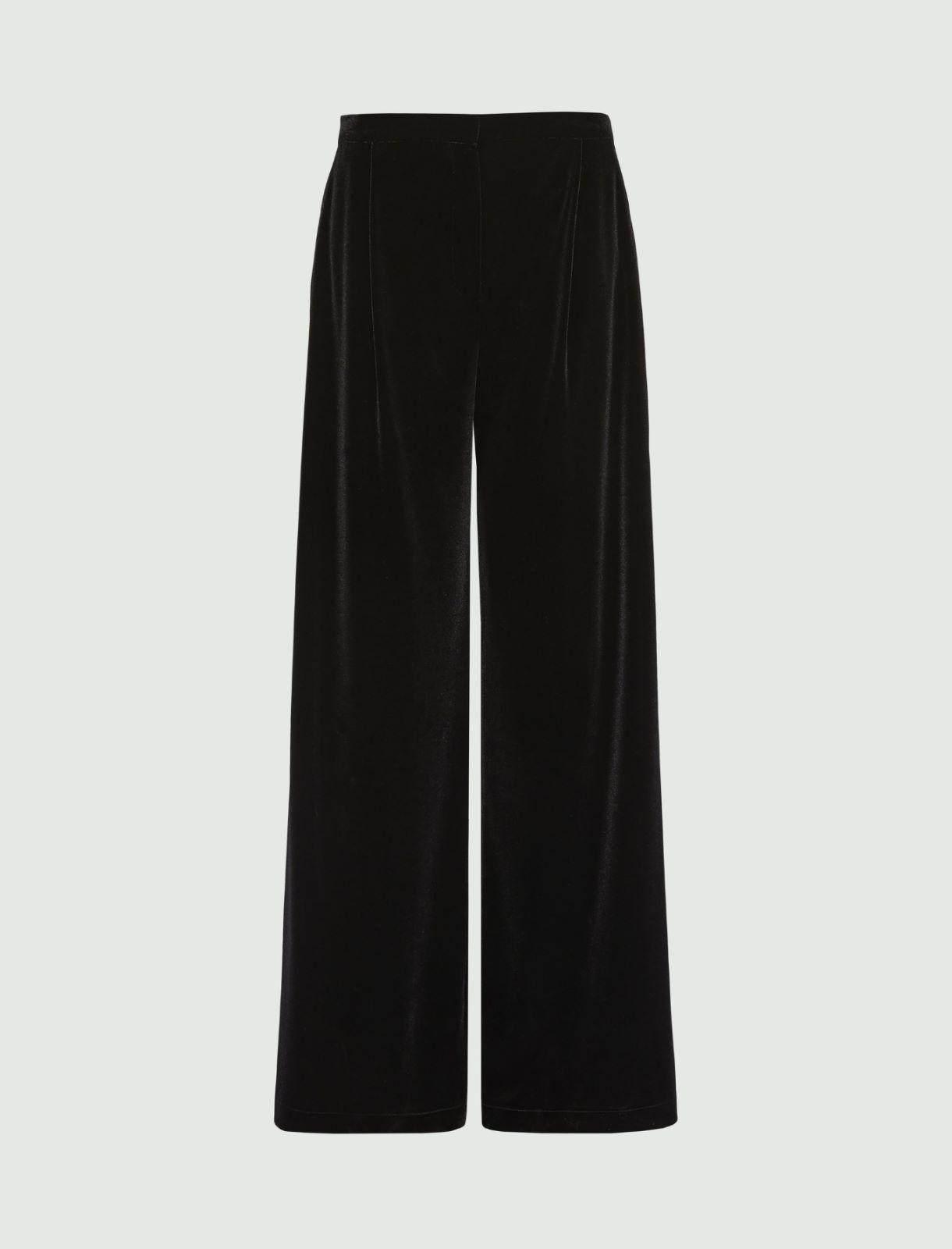 Velvet trousers - BLACK - Marella