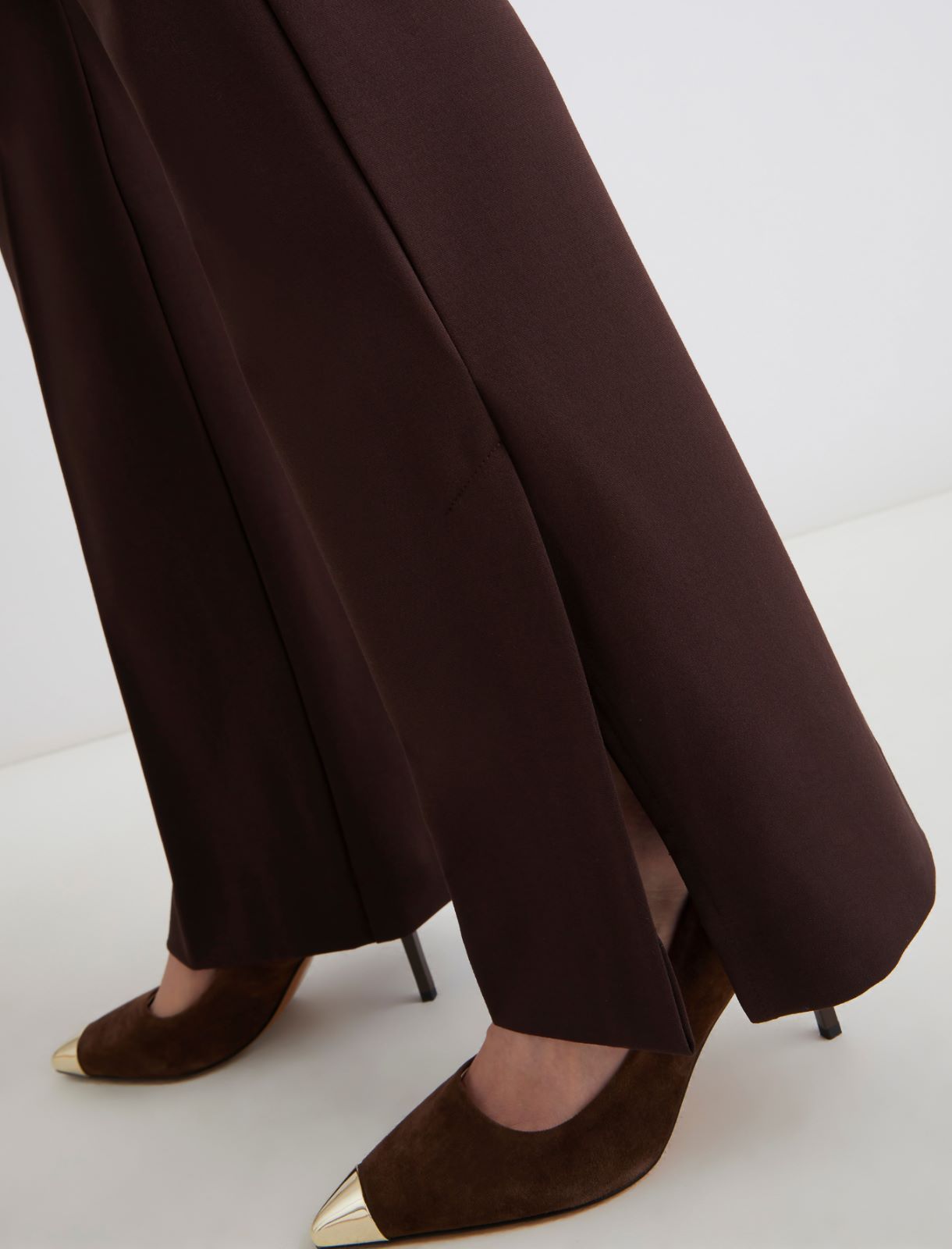 Slim-fit jersey trousers - BROWN - Marella - 4
