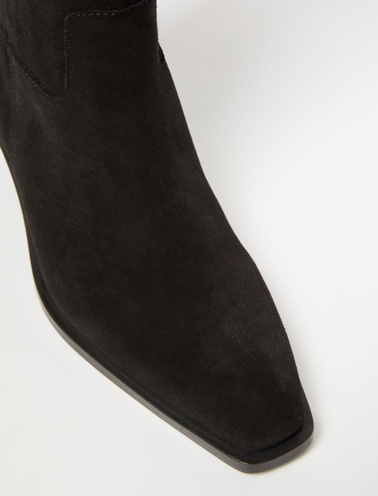 Suede knee-high boots - BLACK - Marella - 4