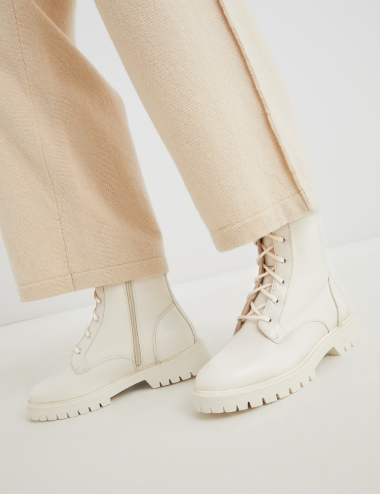 Leather combat boots - Marella