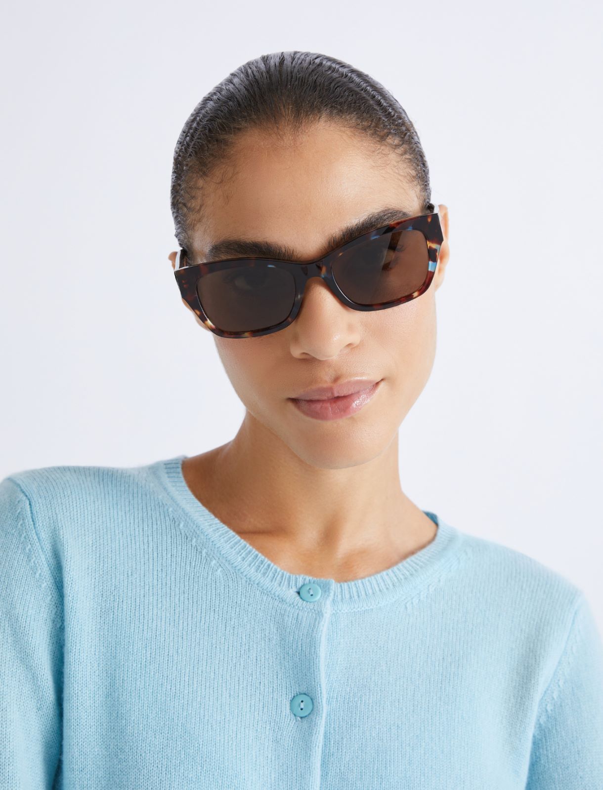Cat-eye sunglasses - DARK TURTLE - Marella - 4