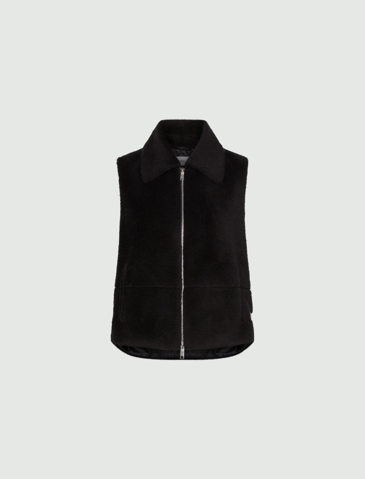 Gilet en laine furry - NOIR - Marella