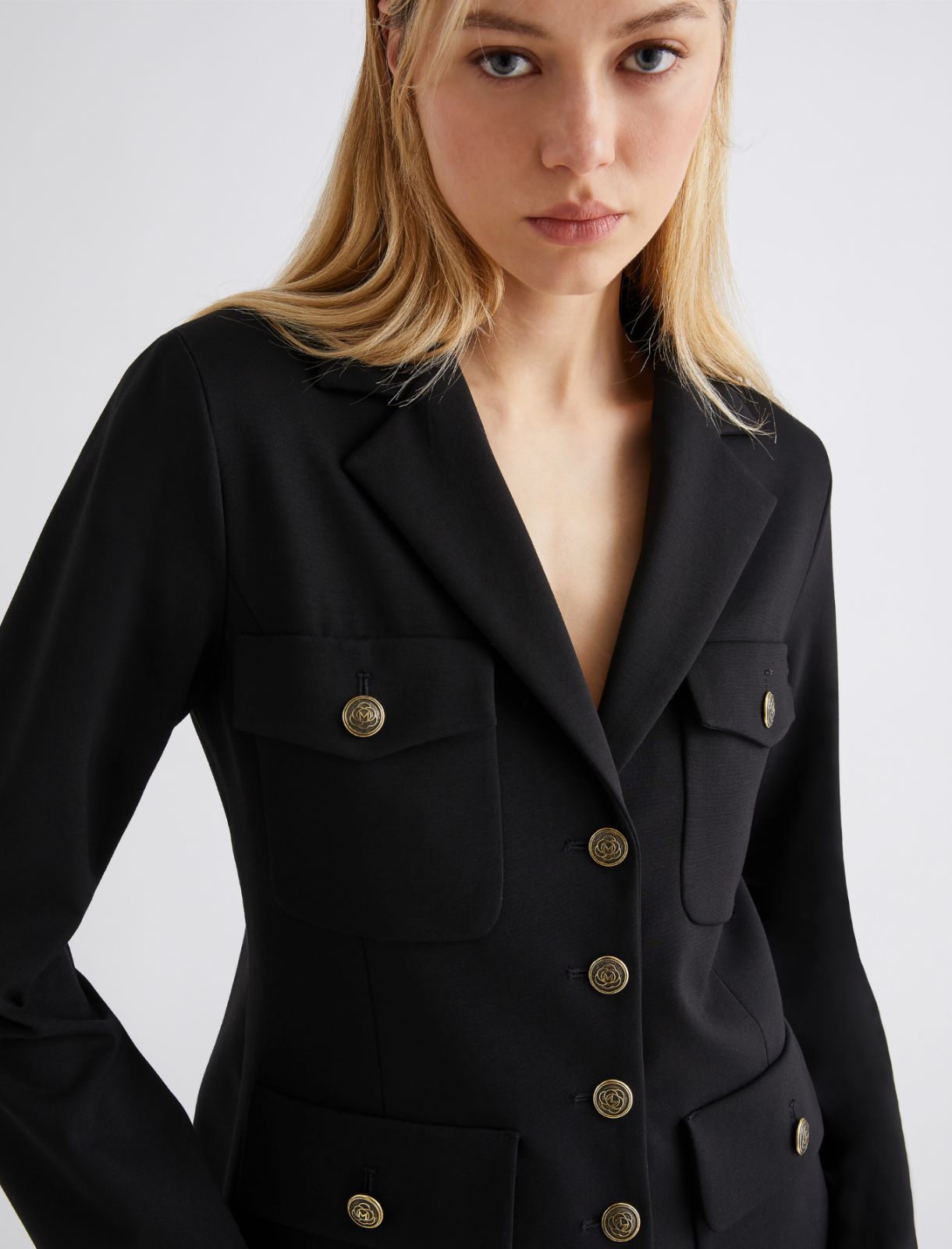 Safari-Jacke aus Jersey - SCHWARZ - Marella - 4
