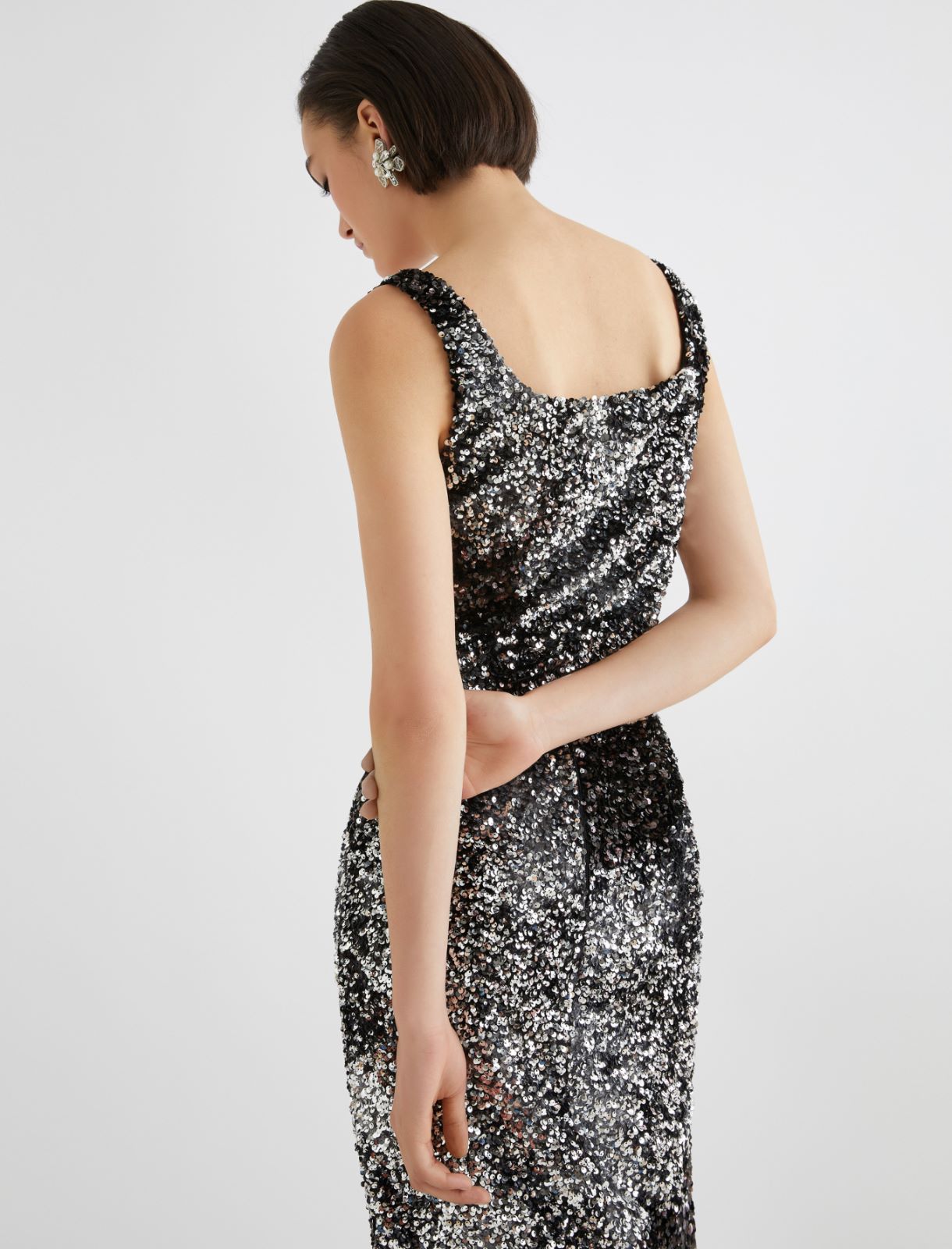 Sequin top - GREY - Marella - 3