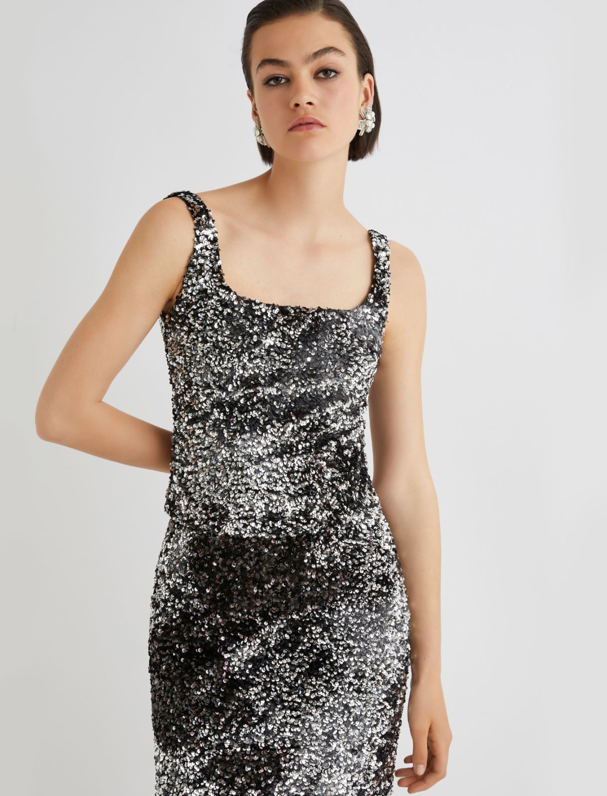 Sequin top - GREY - Marella - 4