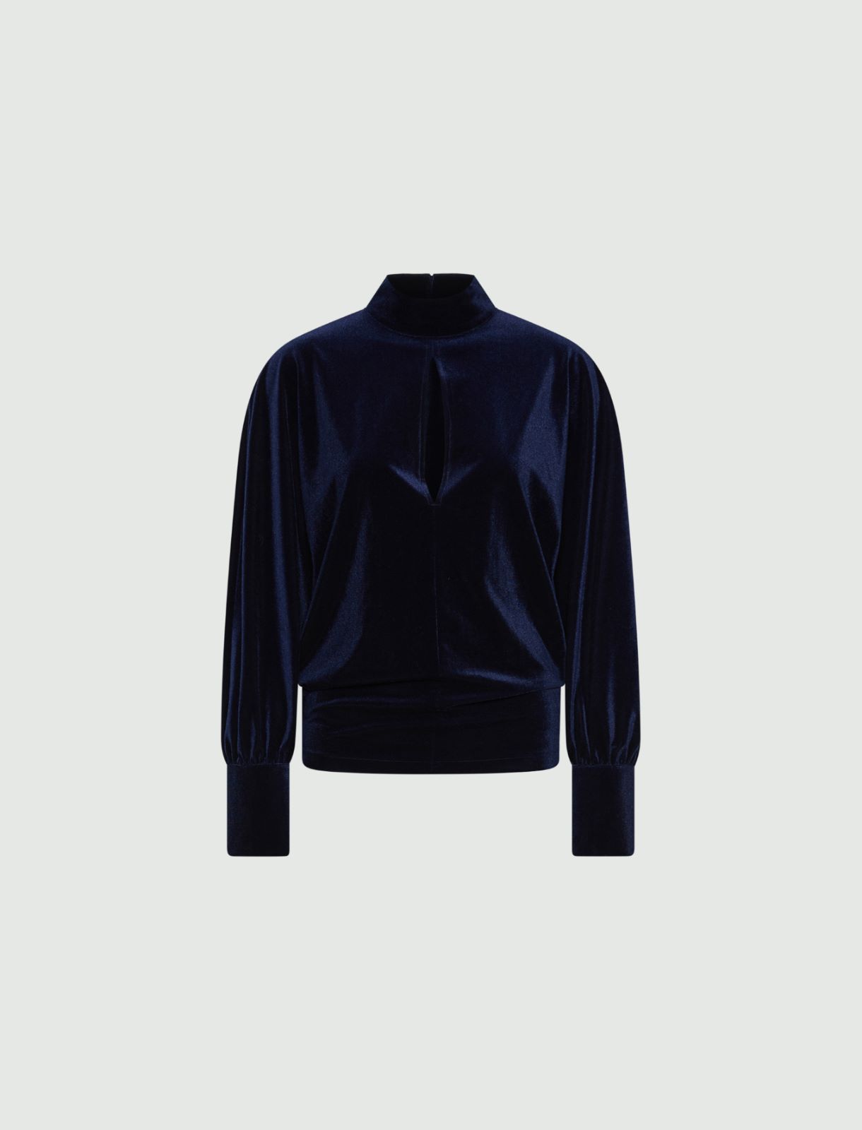 Velvet blouse - MIDNIGHTBLUE - Marella