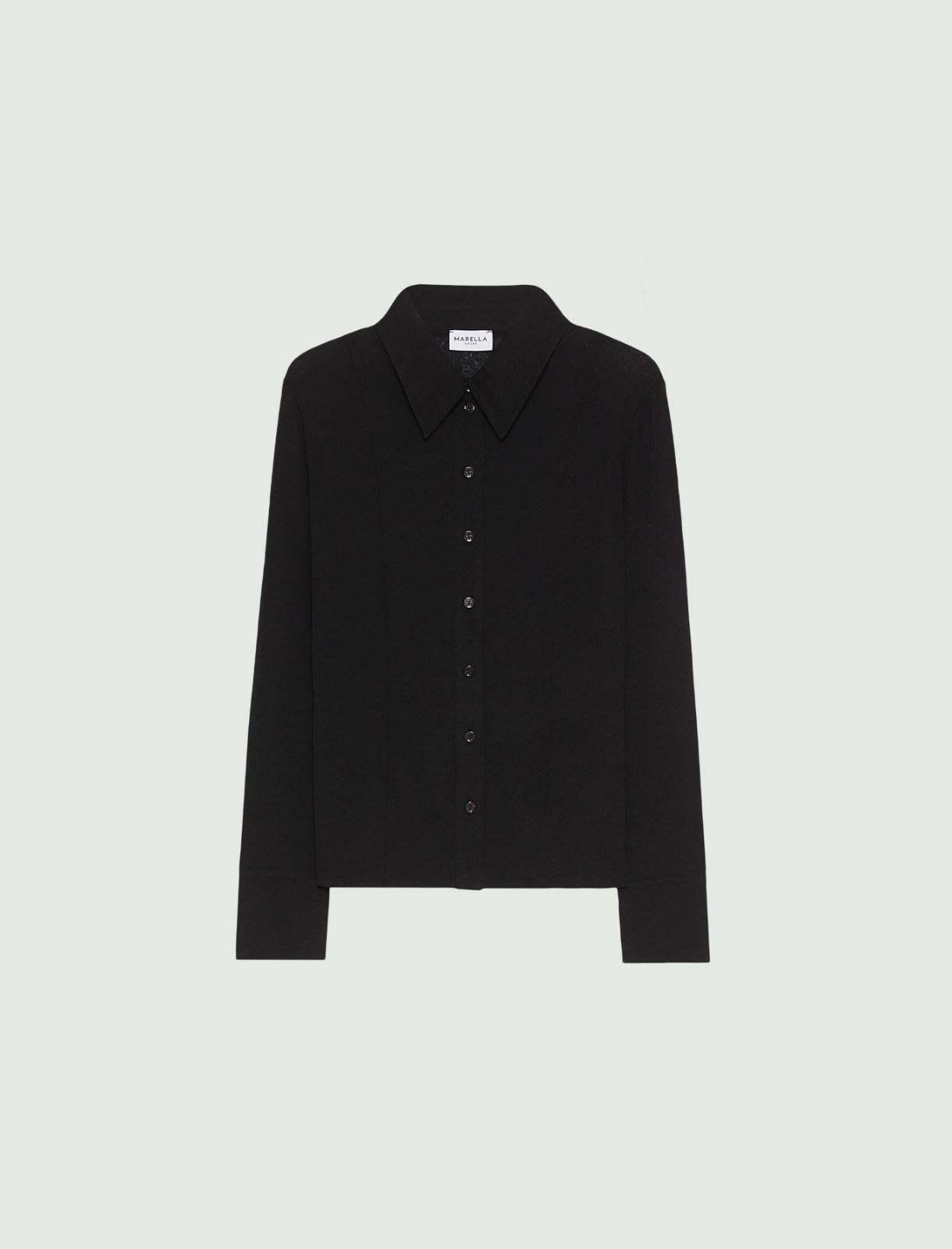 Chemise ajustée en jersey - NOIR - Marella