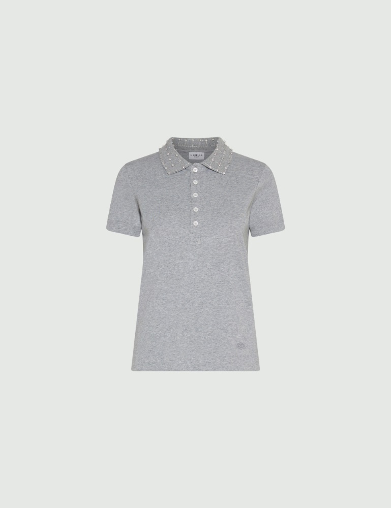 Rhinestone polo shirt - Marella