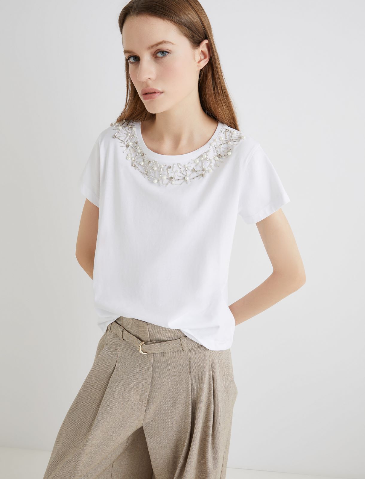 Crystal T-shirt - WHITE - Marella - 4