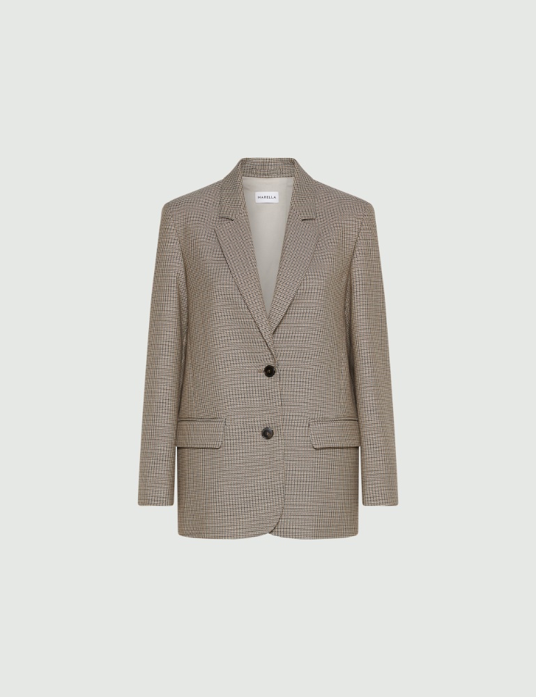 Blazer de estilo masculino con hilo de lúrex - Marella