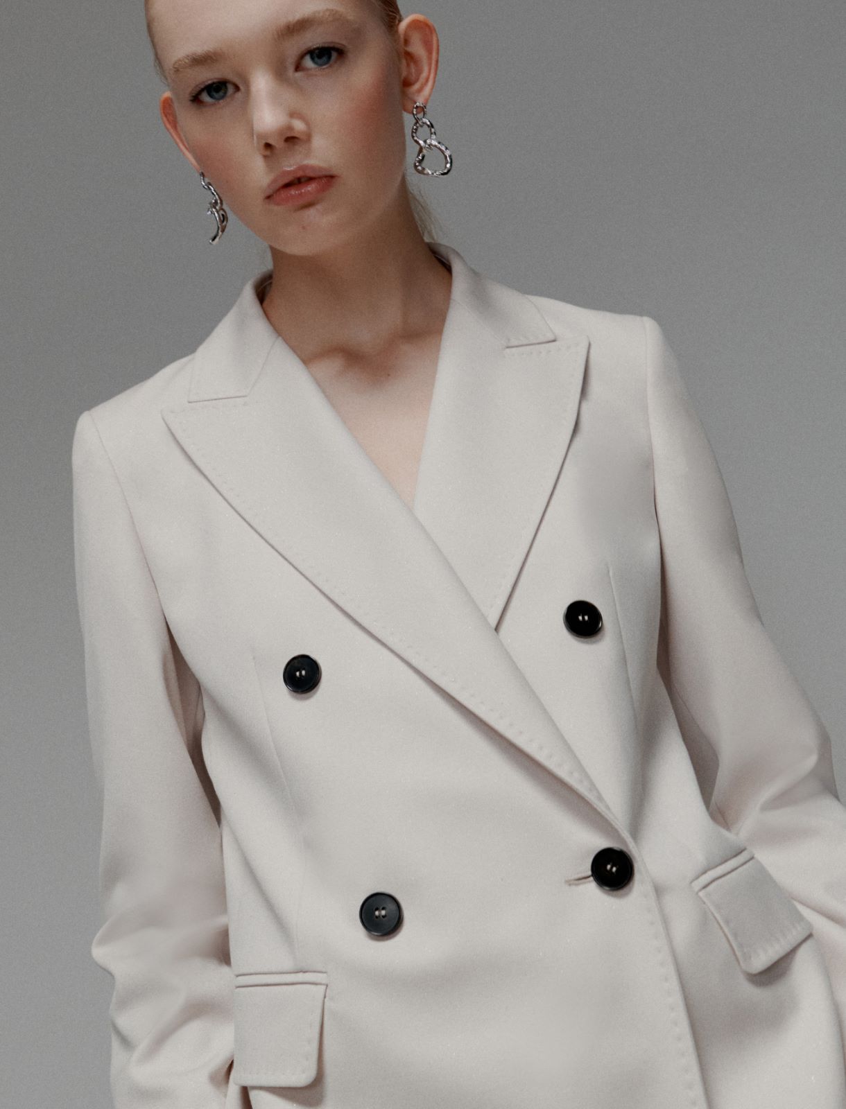 Blazer doppiopetto stretch - ECRU` - Marella - 5