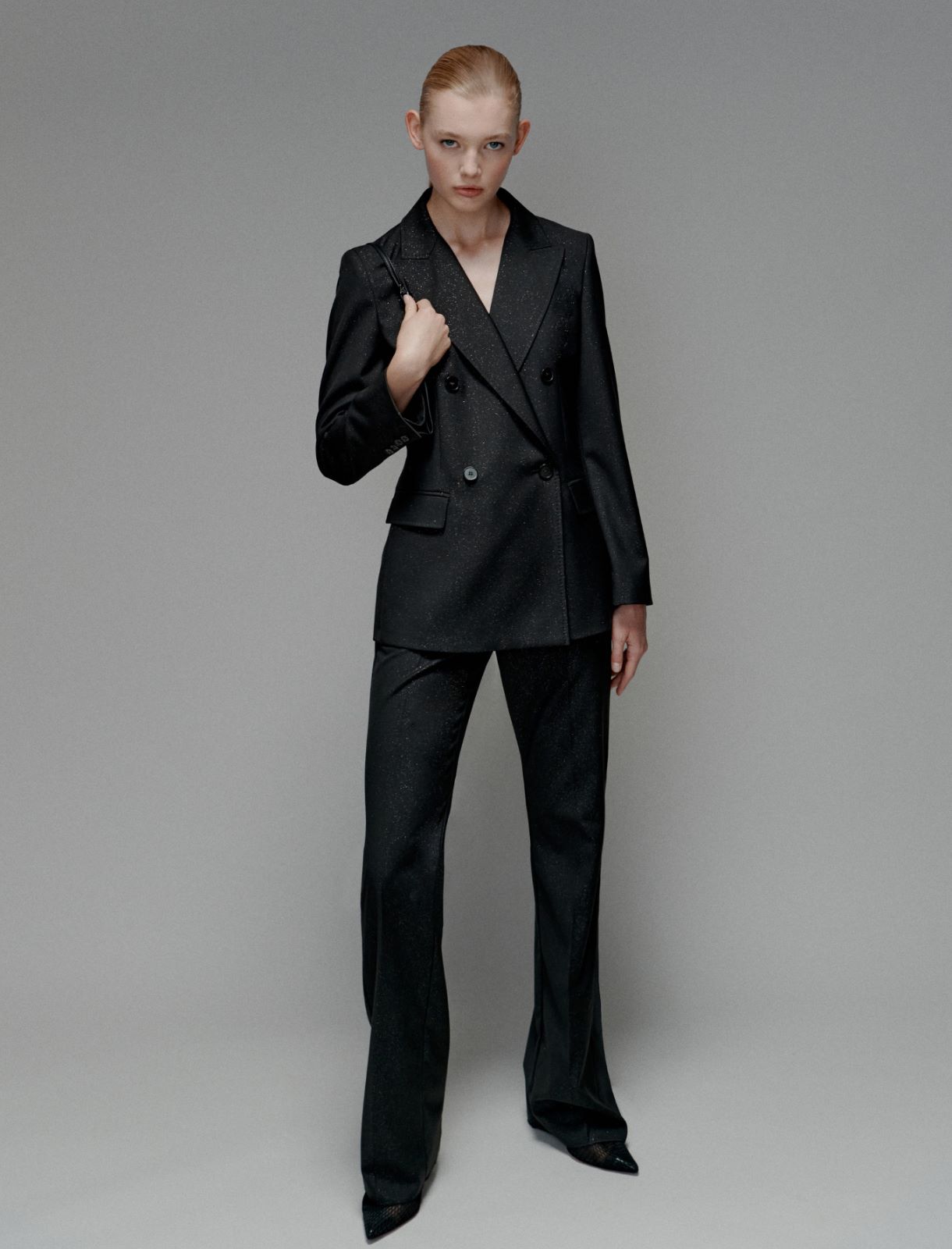 Blazer doppiopetto stretch - NERO - Marella - 2