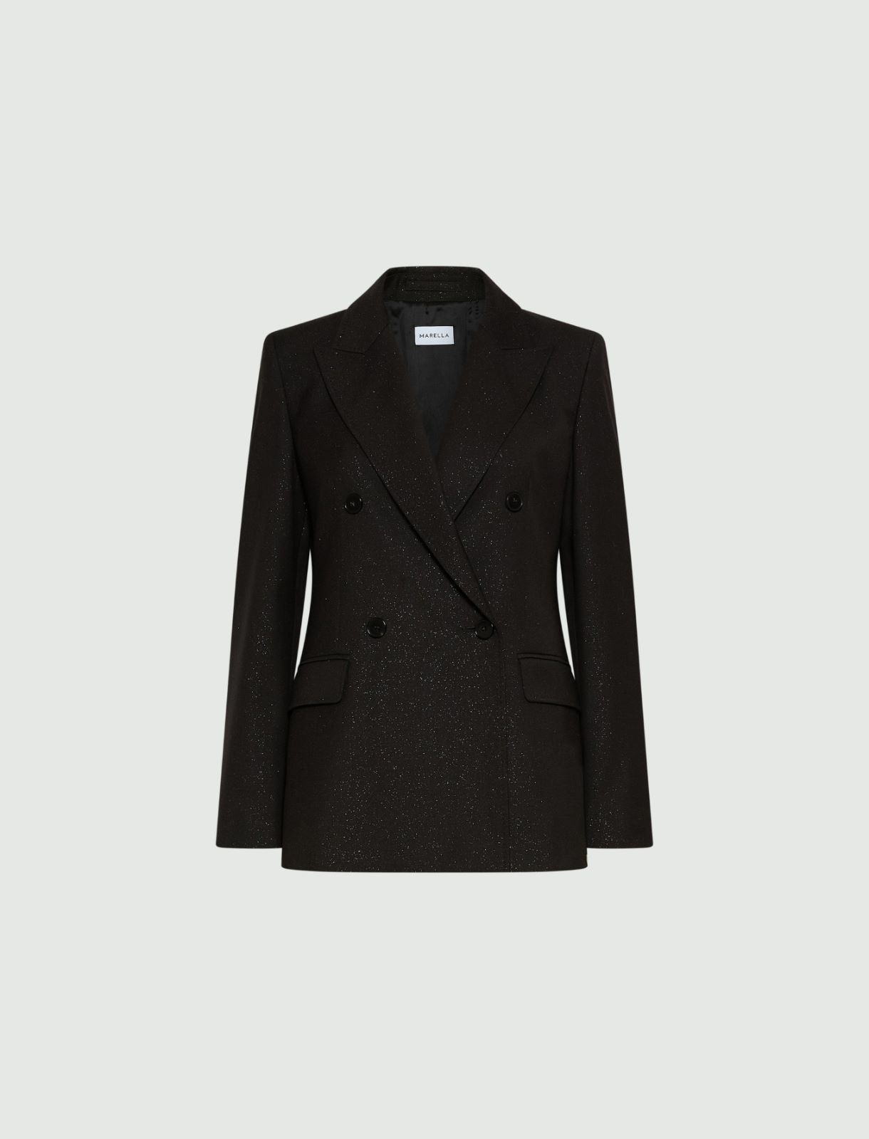 Blazer doppiopetto stretch - NERO - Marella