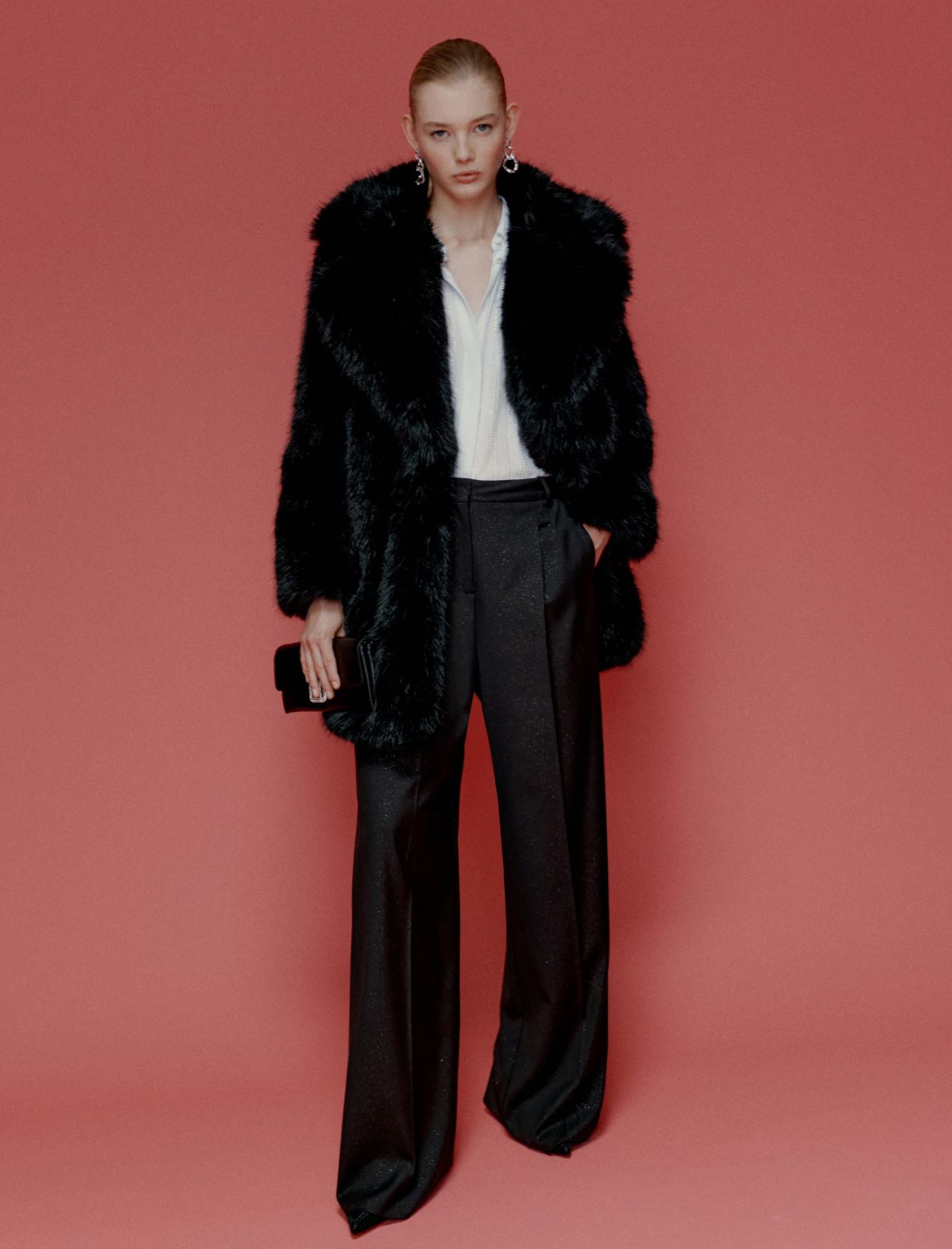 Rhinestone-adorned georgette shirt - WHITE - Marella - 2