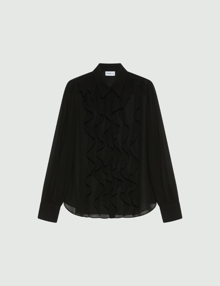 Ruffled georgette shirt - Marella