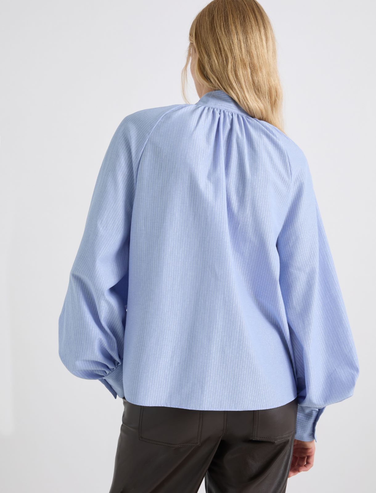 Blusa con fajín - AZUL - Marella - 3