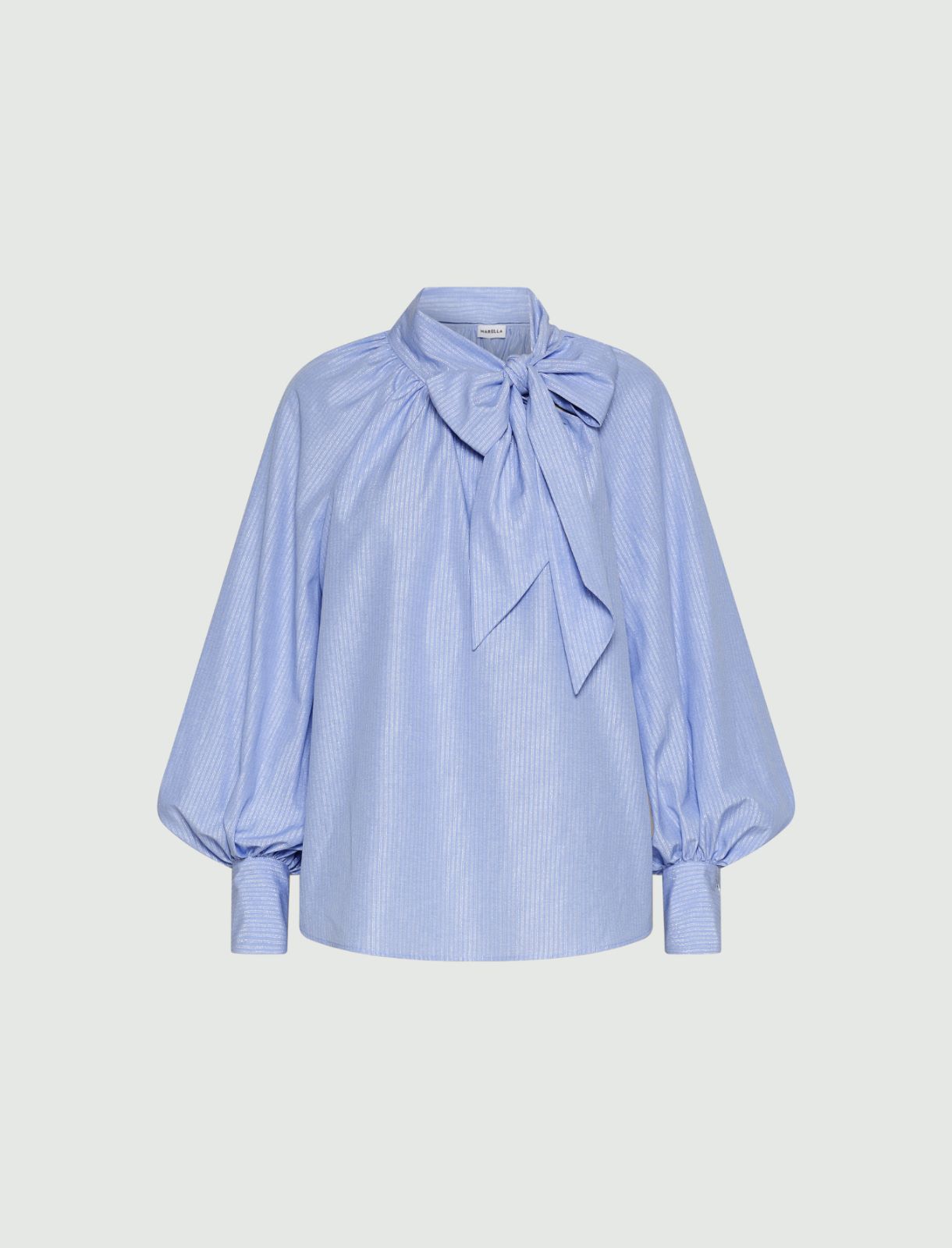 Blusa con fajín - AZUL - Marella