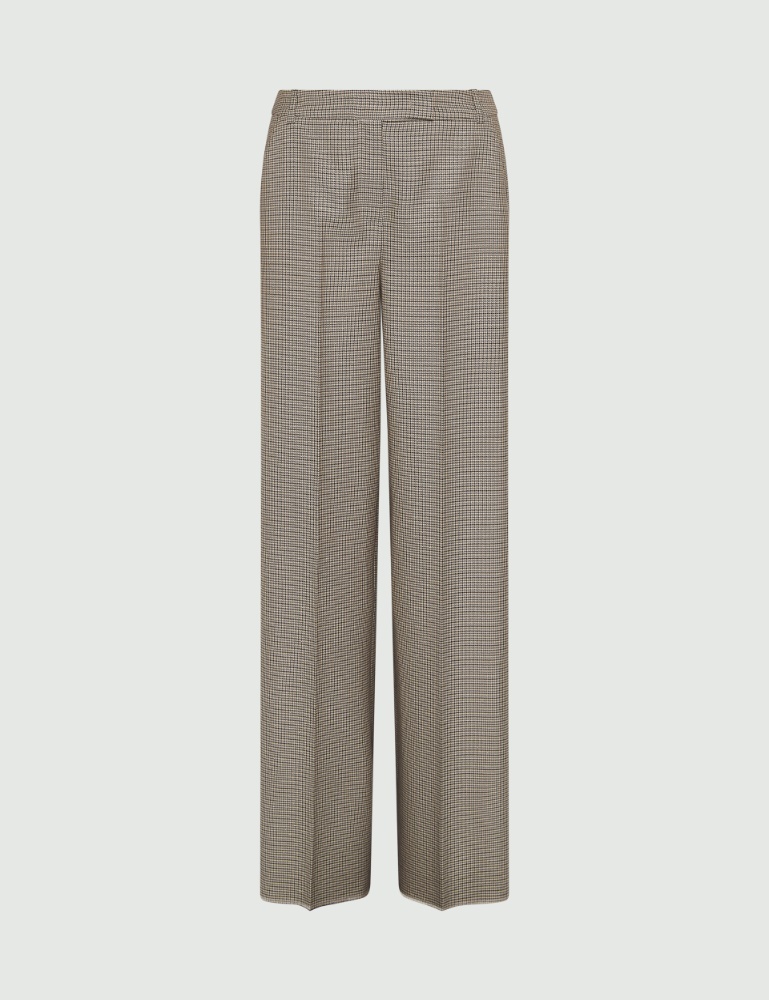 Lurex-adorned wide-leg trousers - Marella