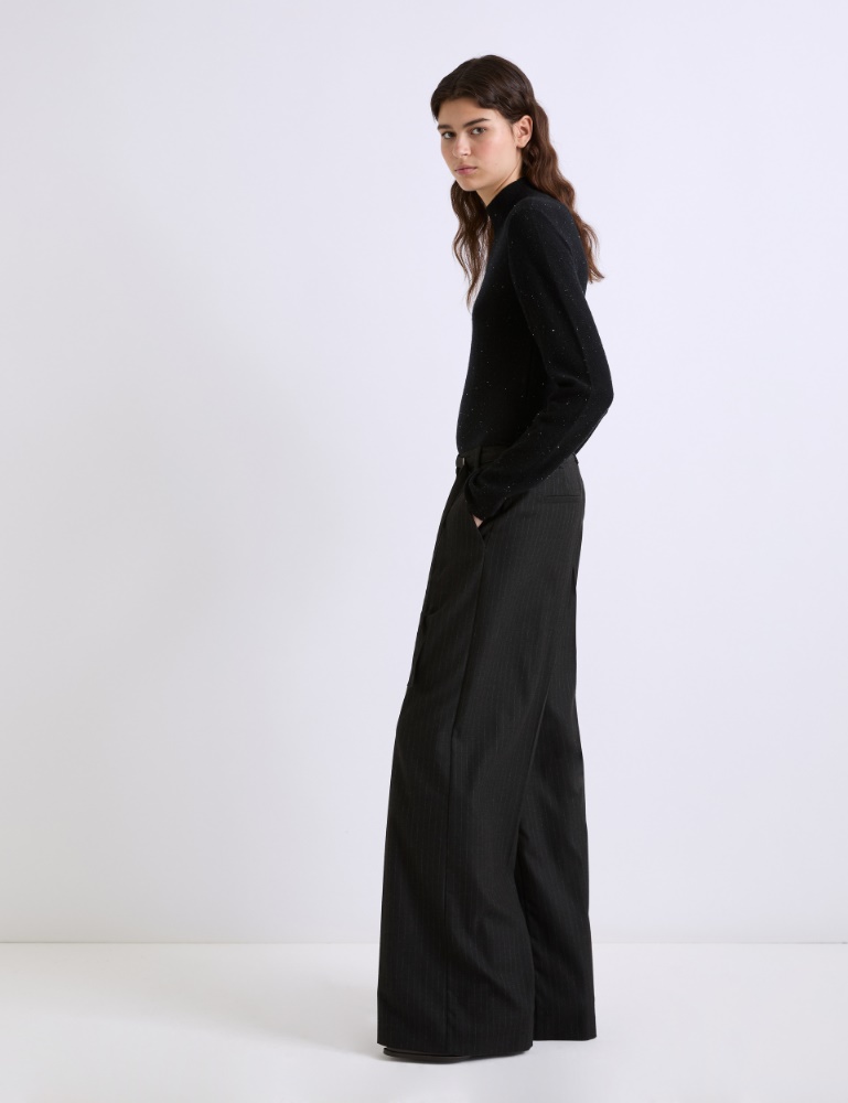 Flannel wide-leg trousers - Marella