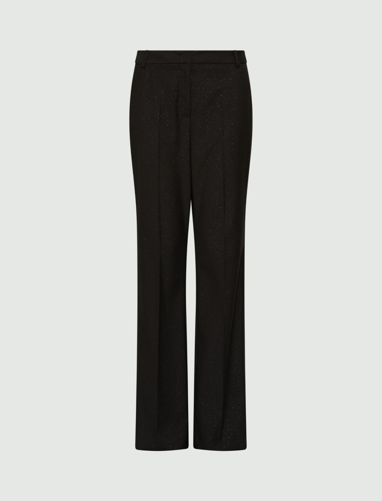 Pantalone flare in viscosa stretch - NERO - Marella