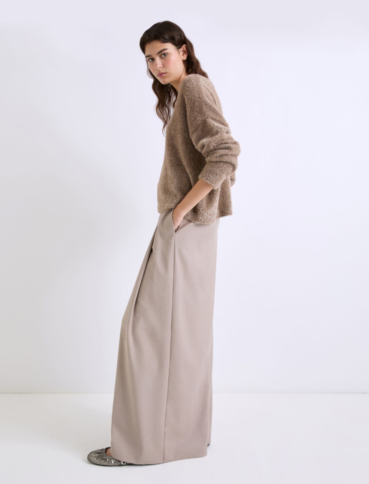 Stretch wide-leg trousers - ROPE - Marella - 4