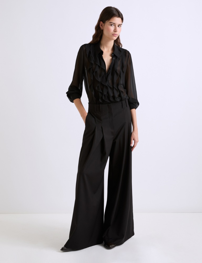 Stretch wide-leg trousers - Marella