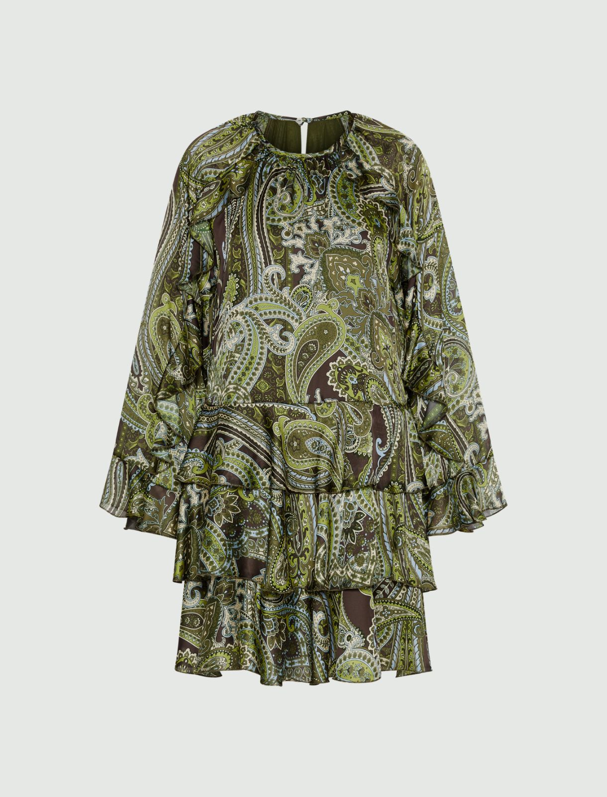 Short flounce dress - LIME GREEN - Marella