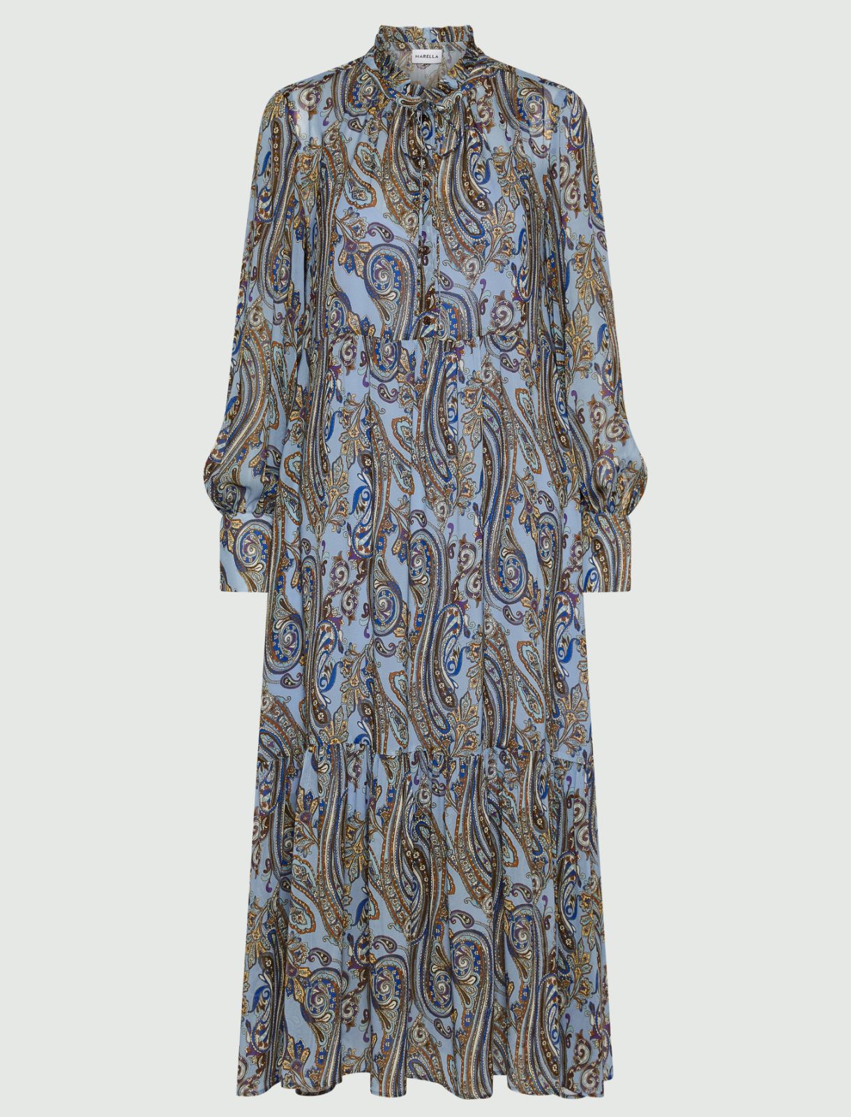 Long georgette dress - LIGHT BLUE - Marella