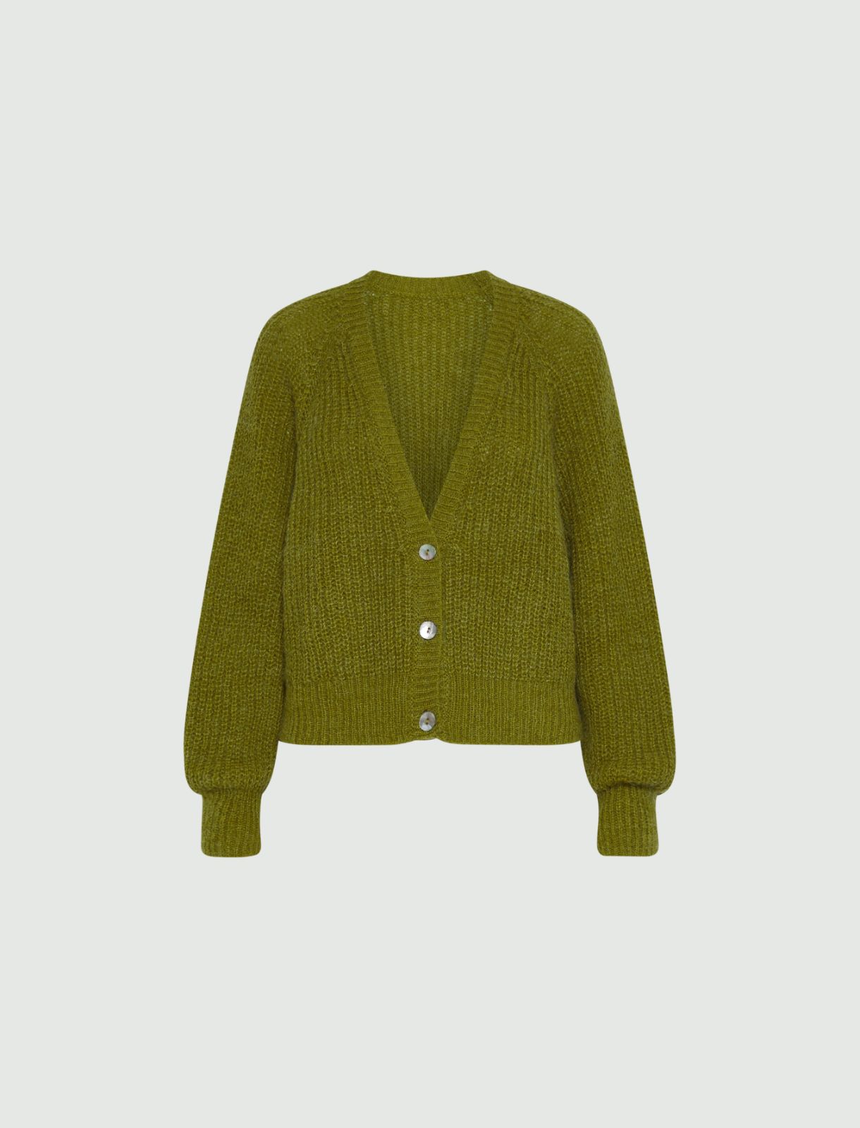 Alpaca-blend cardigan - APPLE GREEN - Marella