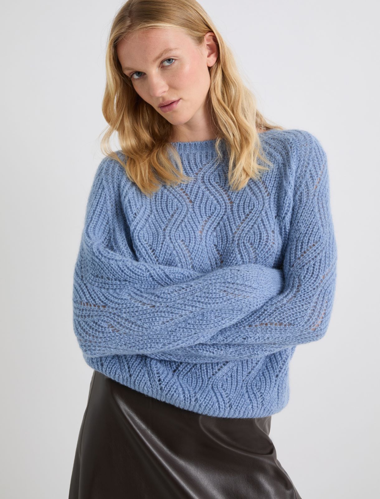 Jersey de mezcla de alpaca - AZUL - Marella - 4