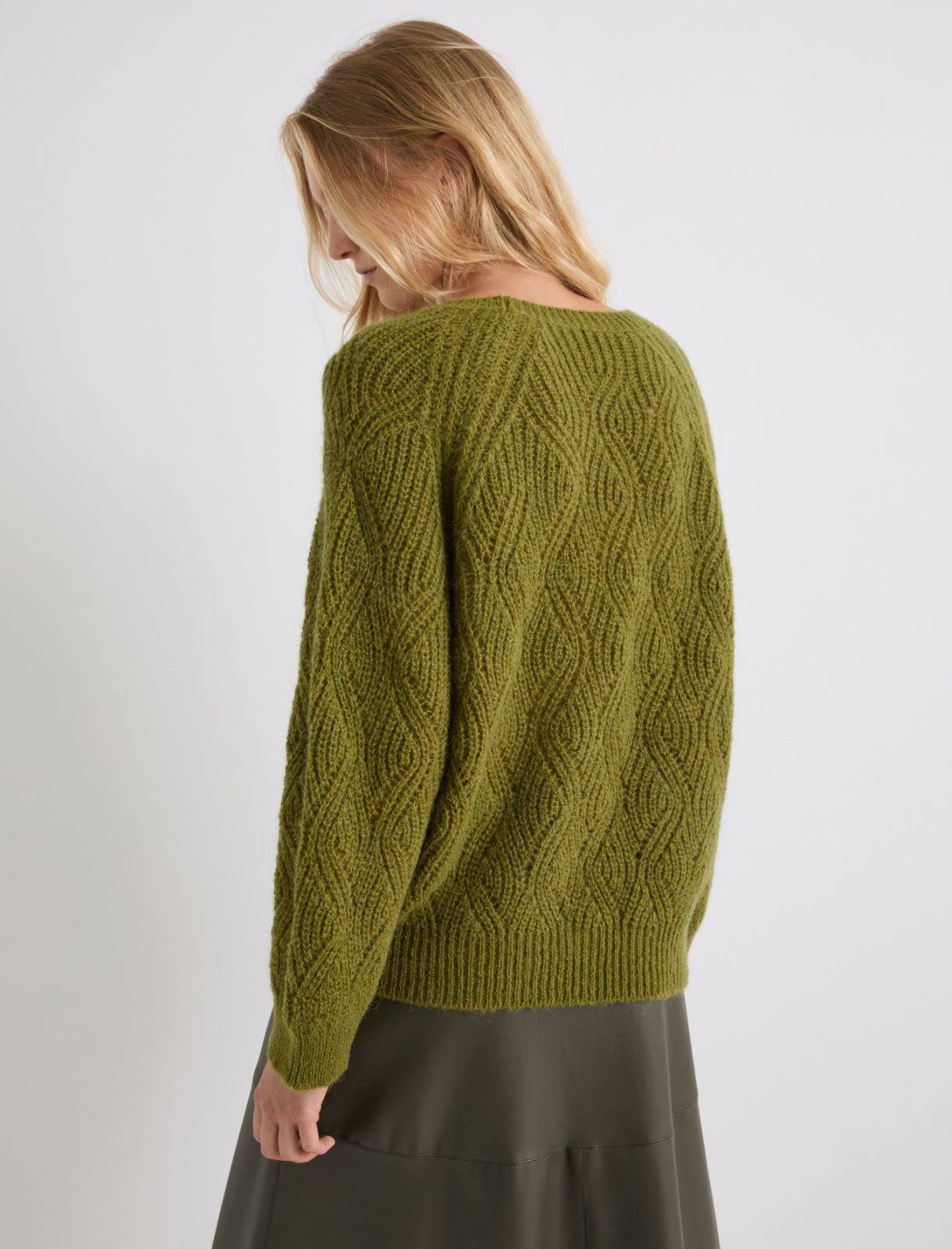 Jersey de mezcla de alpaca - VERDE MANZANA - Marella - 3