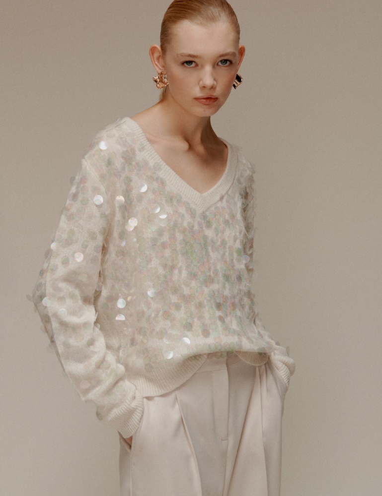 Maxi-sequin sweater - Marella