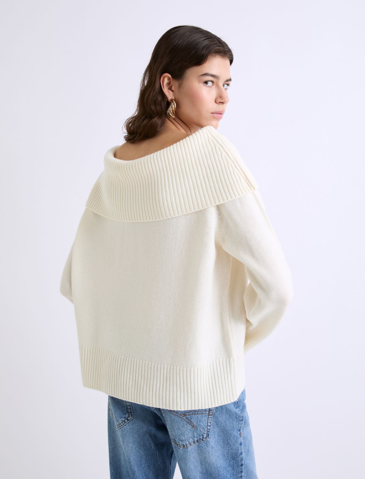 Superfine merino sweater - CREAM - Marella - 3
