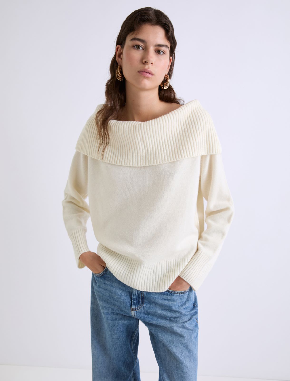 Superfine merino sweater - CREAM - Marella - 4